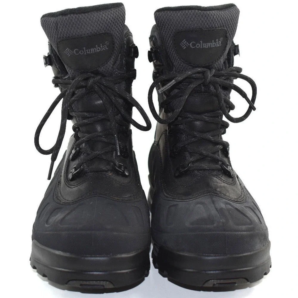 Columbia Buga Xcellerator Men's Size 7‎  Black Leather Waterproof Outdoor Boots